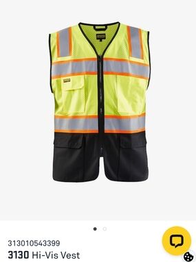 Hi-Vis Safety Vest - High Visibility Yellow/Black